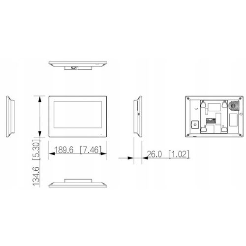 Monitor Interfon VTH2621G-WP ip SIP 2.0 Video interfon Hands free WiFi slika 2