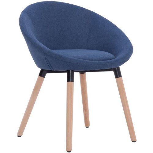 Blagovaonske stolice od tkanine 2 kom plave slika 3