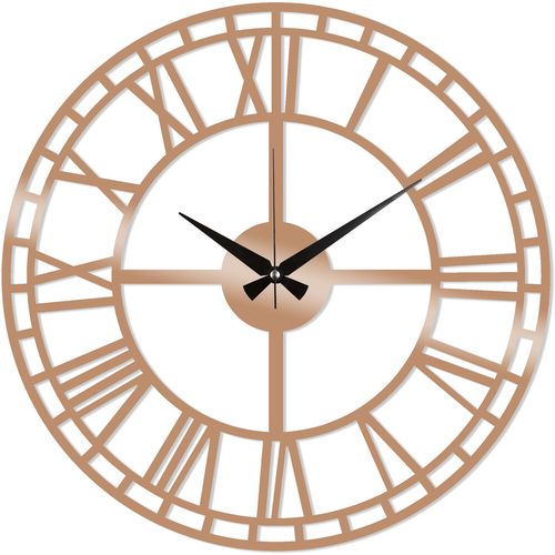 Wallity Ukrasni metalni zidni sat, Metal Wall Clock 2 - Copper slika 1