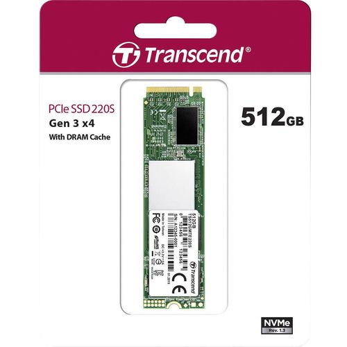 Transcend 220S 512 GB unutarnji M.2 PCIe NVMe SSD 2280 M.2 NVMe PCIe 3.0 x4 maloprodaja TS512GMTE220S slika 2