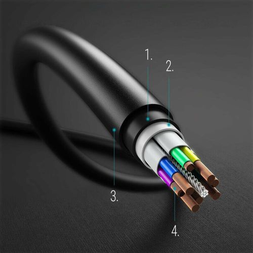 Samsung podatkovni kabel EP-DN975BBEGWW, USB-C na Type-C, super brzo punjenje, 5A 1m, crni slika 4