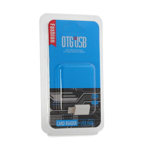 Adapter OTG micro USB na iPhone lightning beli slika 3