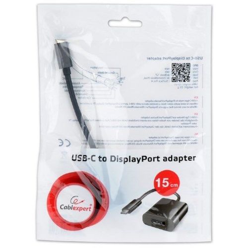 A-CM-DPF-01 Gembird USB-C to DisplayPort adapter, black A slika 2