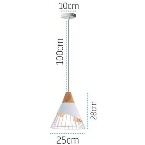 TOOLIGHT Skandinavska metalna viseća stropna svjetiljka APP225-1CP slika 4