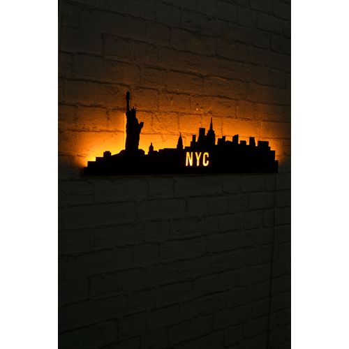 NYC Skyline - Yellow Yellow Decorative Led Lighting slika 2