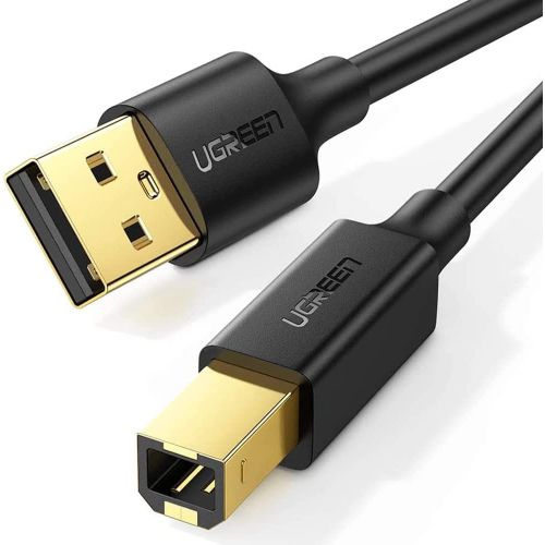 Ugreen USB tip B (muški) na USB 2.0 (muški) printer kabel, 480Mbps, 2M, crni slika 1