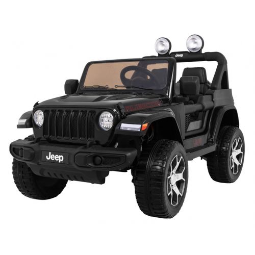 Licencirani auto na akumulator Jeep Wrangler Rubicon 4x4 - crni slika 1