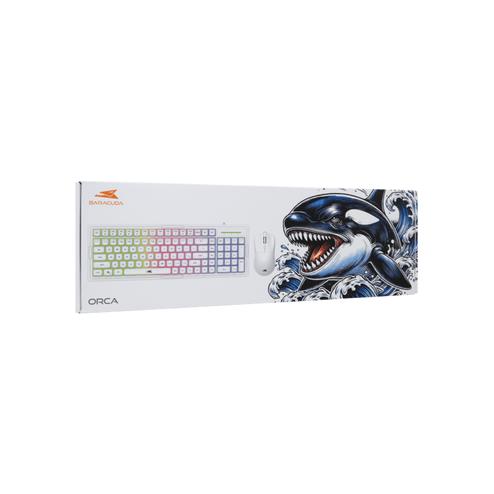 Baracuda Tastatura + miš BGC-012 ORCA / Combo, bijela slika 2
