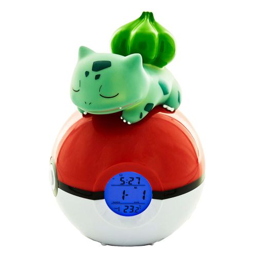 Pokemon Bullbasaur Pokeball lamp alarm clock slika 6