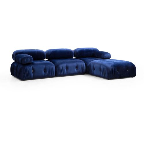 Atelier Del Sofa Tabure, Plava, Bubble Pouffe - Velvet Blue slika 3