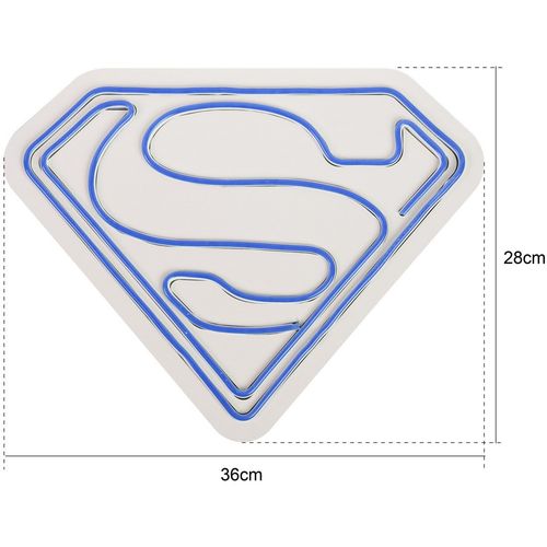 Wallity Ukrasna plastična LED rasvjeta, Superman - White slika 14