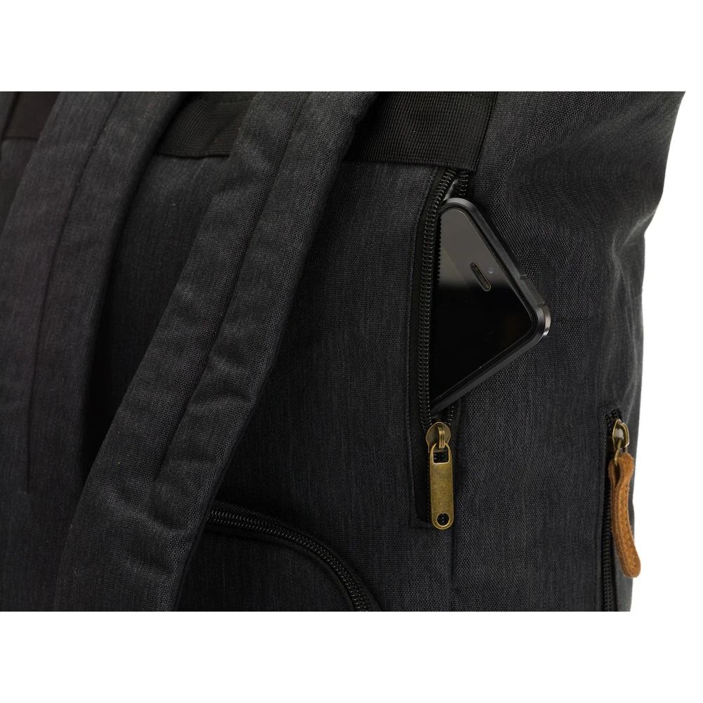 Fillikid Torba/Ruksak za pelene Berlin Rolltop, Crni Melange slika 8