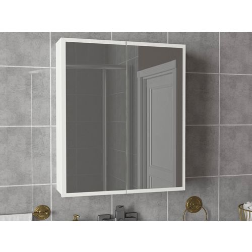 Kayla - White White Bathroom Cabinet slika 2