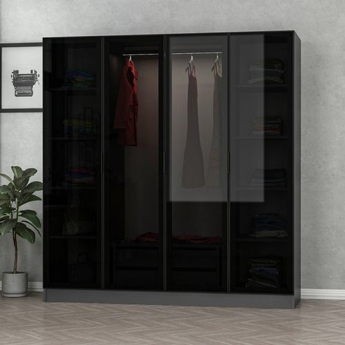 Kale - 6090 Anthracite
Black Wardrobe slika 3