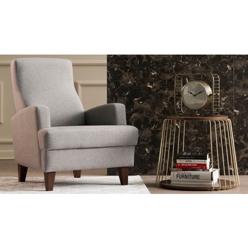 Atelier Del Sofa Fotelja wing KANA siva, Kana Bergere - Light Grey slika 1