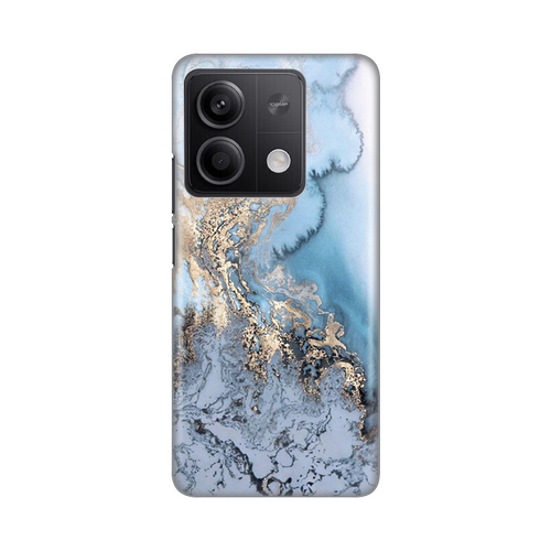 Torbica Silikonska Print za Xiaomi Redmi Note 13 4G Blue Gold Marble slika 1