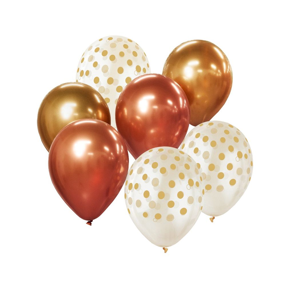 BB-ZLM7 Balonski buket Zlato-Bakar 7kom slika 1