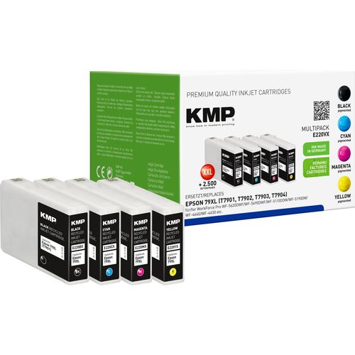KMP kombinirano pakiranje tinte zamijenjen Epson 79XL, T7901, T7902, T7903, T7904 kompatibilan  crn, cijan, purpurno crven, žut E220VX 1628,4005 slika 2