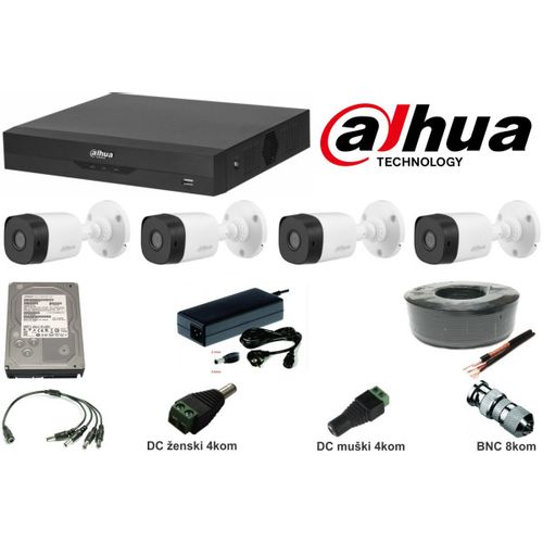 Dahua SET-01 * 4 kamere + DVR, FULL HD, 2TB - NAJPRODAVANIJI (22620) slika 2