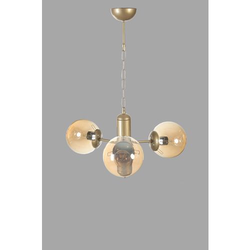 Bankok 3 Lü Eskitme Bal Camlı Avize Amber
Gold Chandelier slika 3