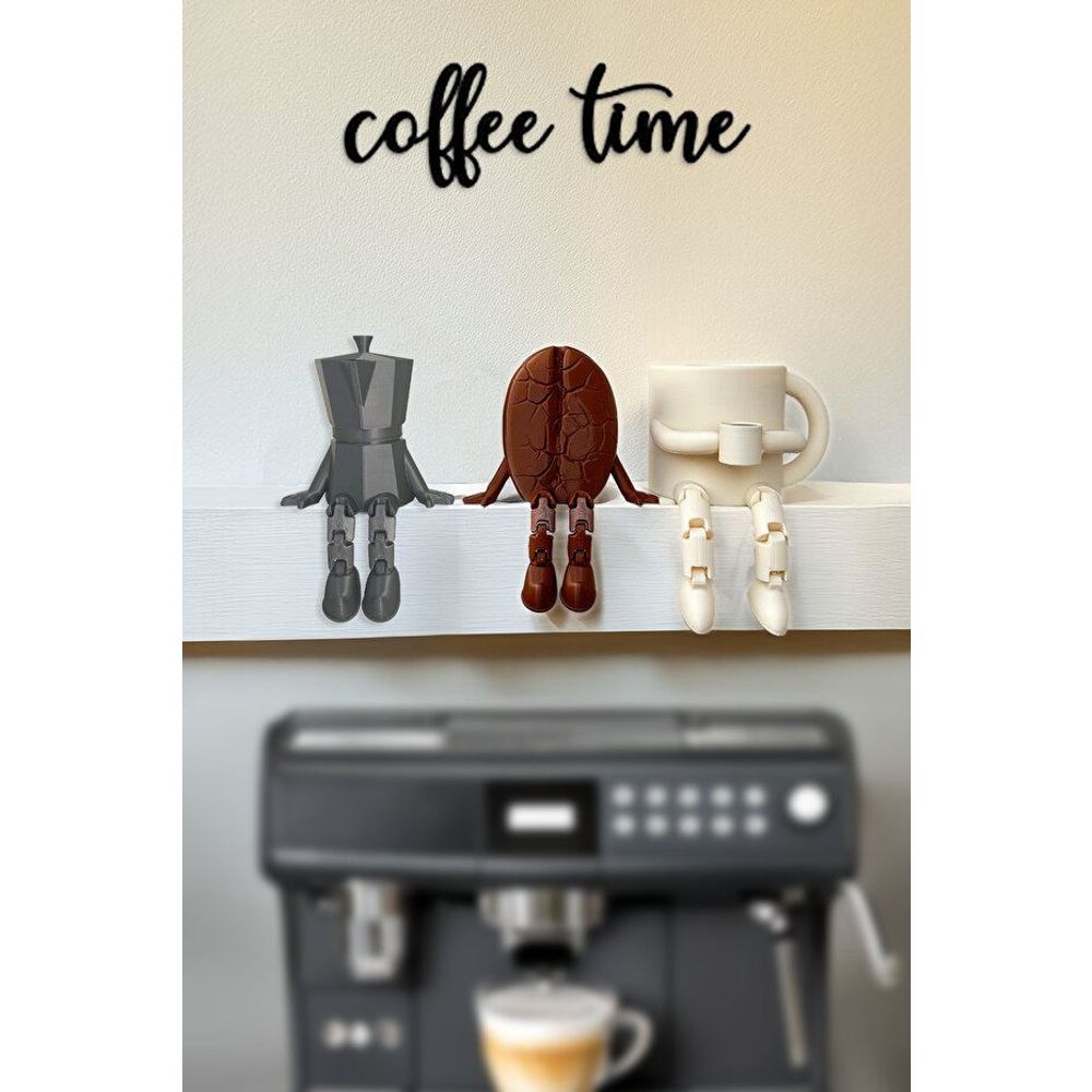 Trinket set (3 pieces) Coffee Corner, colours: cream, grey, brown slika 1