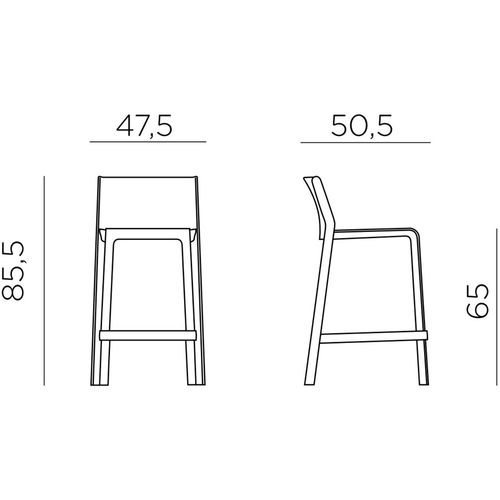 Dizajnerske polubarske stolice — by GALIOTTO • 4 kom. slika 2