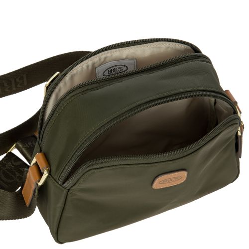 Bric's torba preko ramena X-collection Travel olive slika 6