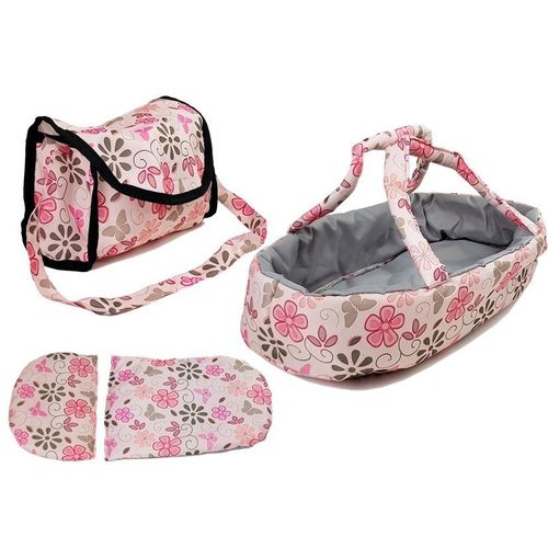 Kolica i torba za Alice Doll Pink Floral  slika 6