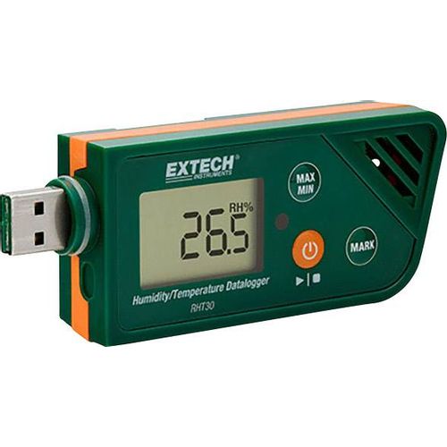 Extech RHT30 višenamjenski uređaj za pohranu podataka  Mjerena veličina vlaga, temperatura -30 do +70 °C 0.1 do 99.9 % rF       pdf funkcija slika 2