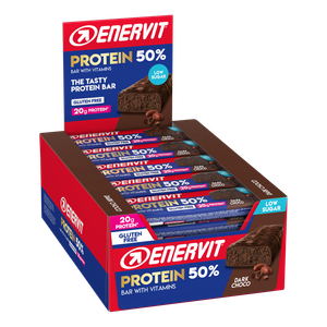 Enervit Sport čokoladice Protein Bar 50% Dark Choco bez glutena 40g, 30 komada