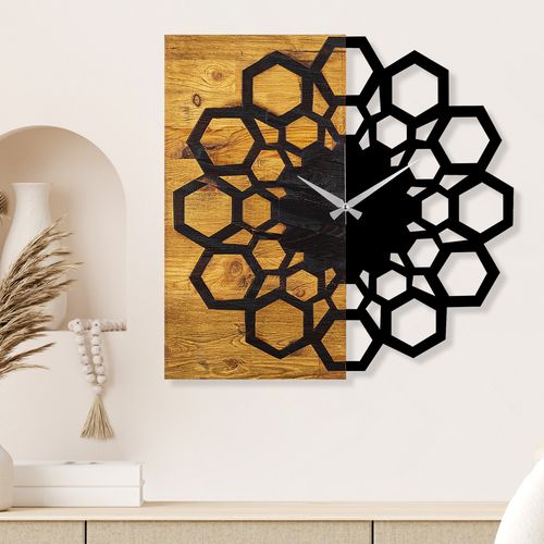 Wallity Ukrasni drveni zidni sat, Wooden Clock 30 slika 1