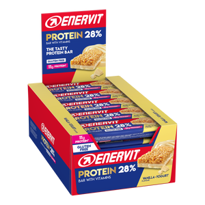 Enervit Sport čokoladica Protein Bar 28% Vanilla Yogurt bez glutena 40g, 25 komada 