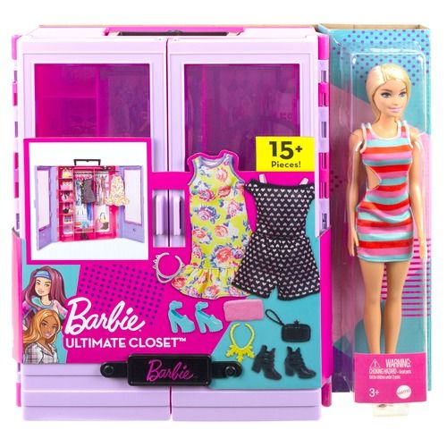 BARBIE MODNI ORMAR S LUTKOM I DODACIMA slika 5