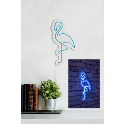 Wallity Ukrasna plastična LED rasvjeta, Flamingo - Blue slika 2