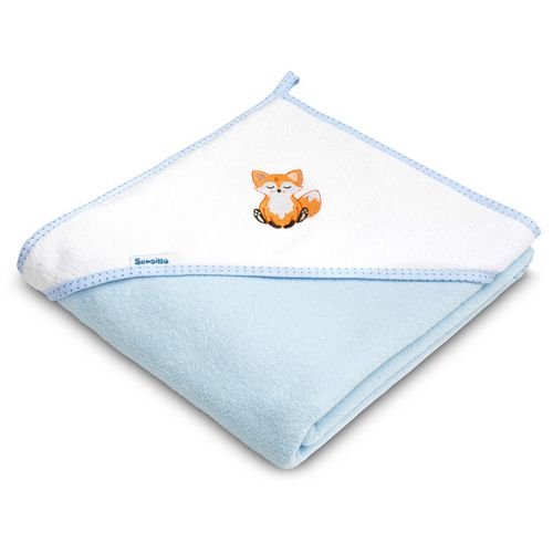 Sensillo ručnik s kapuljačom 100x100cm, lisica plavi slika 1