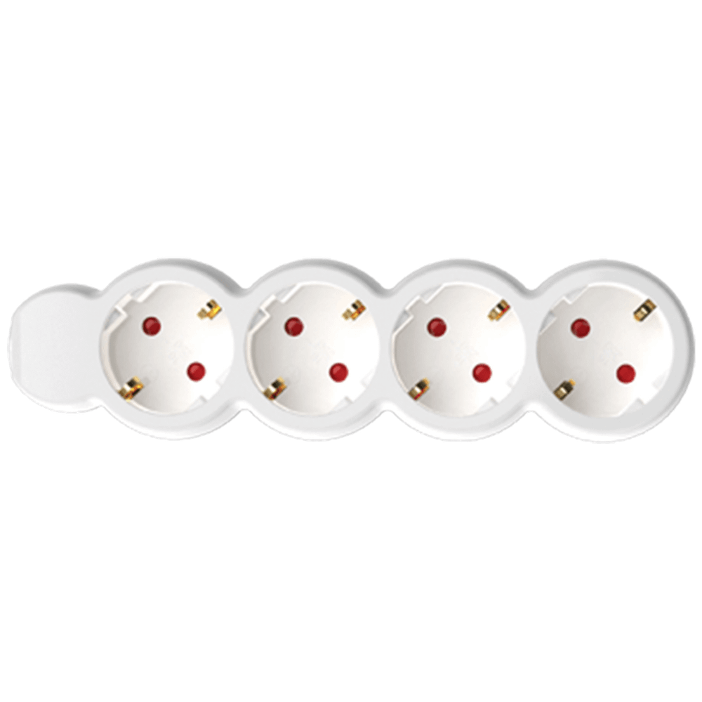 home Produžni kabl, 4 utičnica, 1.5mm², 3 met, bijeli - NV 4-3/WH/1.5 slika 1