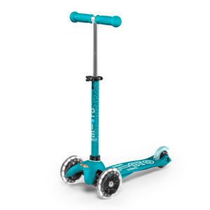 Micro Romobil Mini Deluxe LED, Aqua