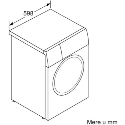 Bosch WAN24066BY Serija 4, Veš mašina, 8kg, 1200rpm, EcoSilence Drive, Dubina 59 cm slika 8