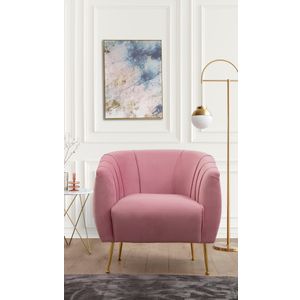 Istiridye - Rose Dusty Rose Wing Chair