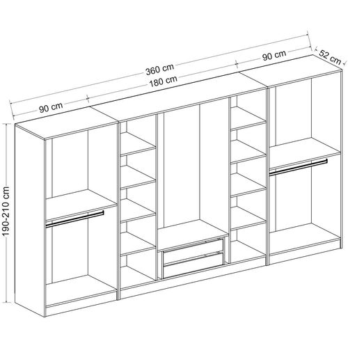 Kale - 7544 Dore Wardrobe slika 7