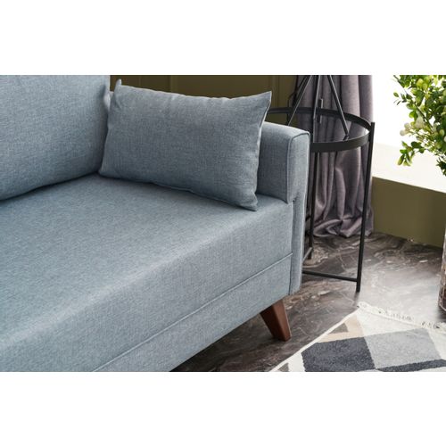 Atelier Del Sofa Bella Soft Trosed sa Ležajem - Plava slika 4