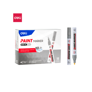 PAINT MARKER DELI srebrni - okrugli vrh 2mm EU500-SL
