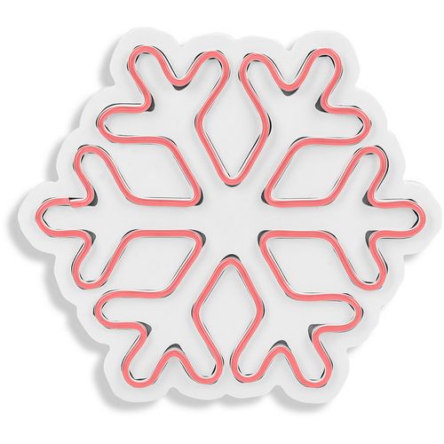 Wallity Ukrasna plastična LED rasvjeta, Snowflake - Pink slika 6