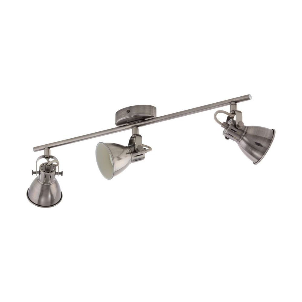 Eglo Seras Reflektor sa 3 LED Svjetla - GU10, 3x3,3W, 3x240lm, Nikl/Antik slika 1