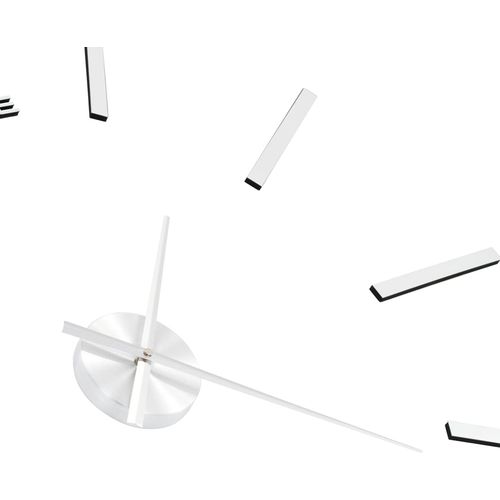 3D zidni sat moderni dizajn 100 cm XXL srebrni slika 20