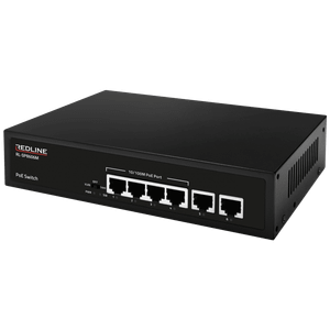 REDLINE PoE mrežni switch, 6 port RJ-45, 4 PoE, RL-SP8606M