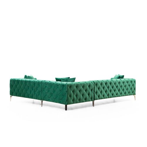 Ugaona garnitura Atelier Del Sofa Como Right - Zelena slika 7