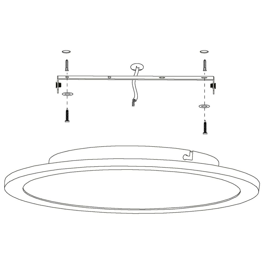 Eglo Sarsina-a LED panel, 14W, promjer 300mm, dimabilan s daljinskim upravljačem, aluminij/bijela slika 6