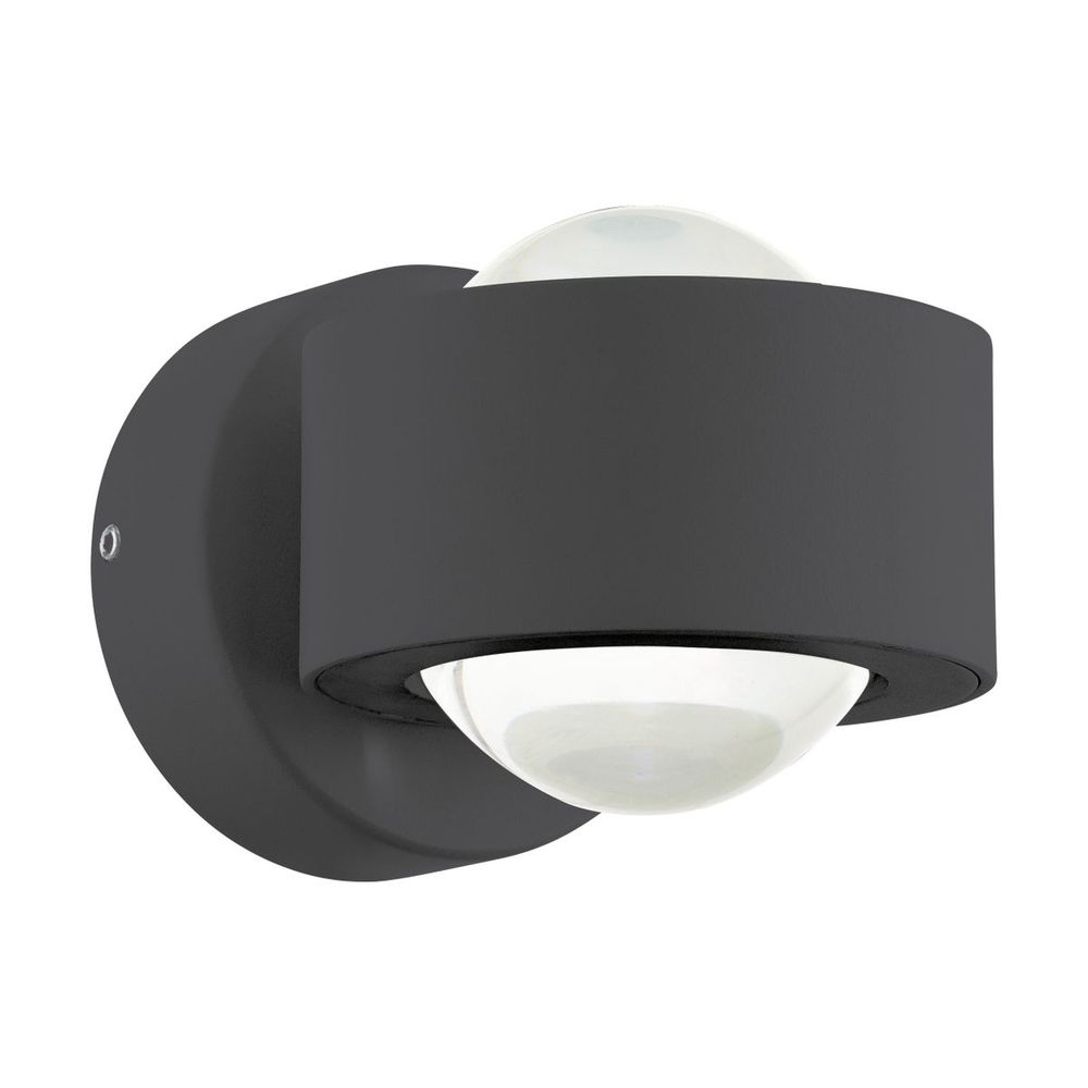 Eglo Treviolo vanjska zidna/2, led, 3w, 900lm, ip44, lijevani aluminij/antracit/ staklo  slika 1