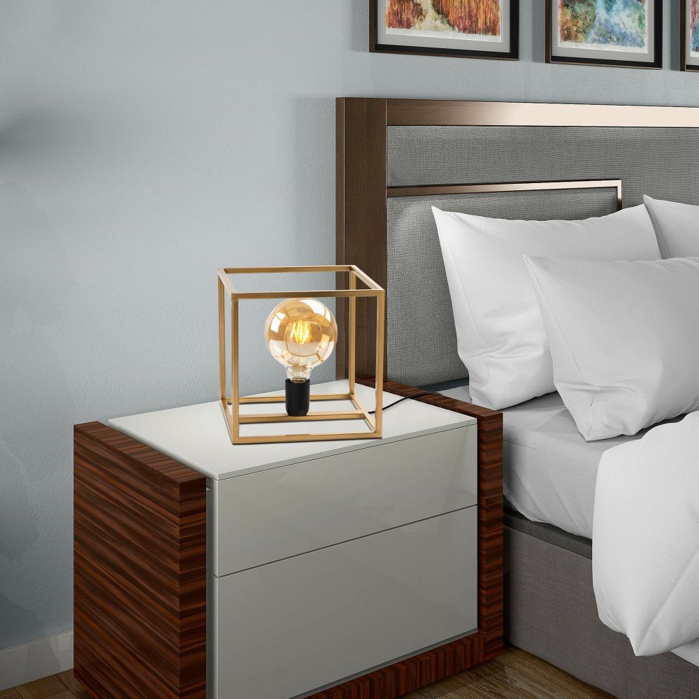 Kafes - Zlatna Stočna Lampa 13754 slika 1